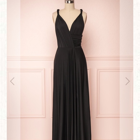 Black Convertible Maxi Dress - Picture 1 of 3